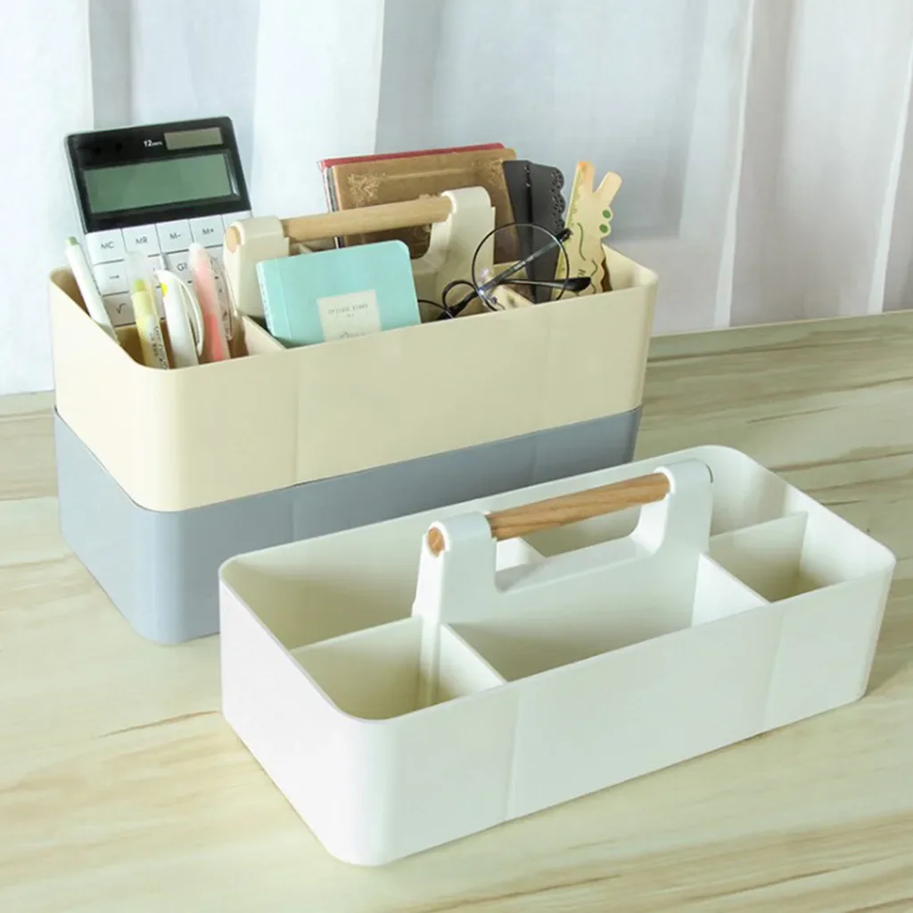 

Multi-functional Detachable Compartment Cosmetics Stationery Finishing Box Desk Storage Box Desk Organizer