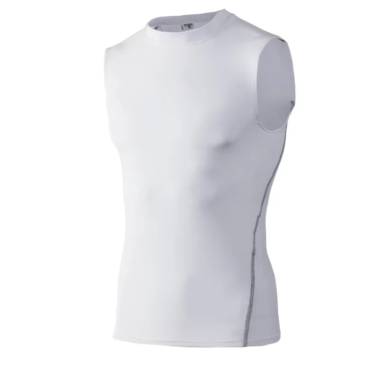 Men's Gyms Clothing Sports Fitness Tank Top Quick Dry Vest Workout Running Sportswear Tops Round Neck Sports Shirt image 2