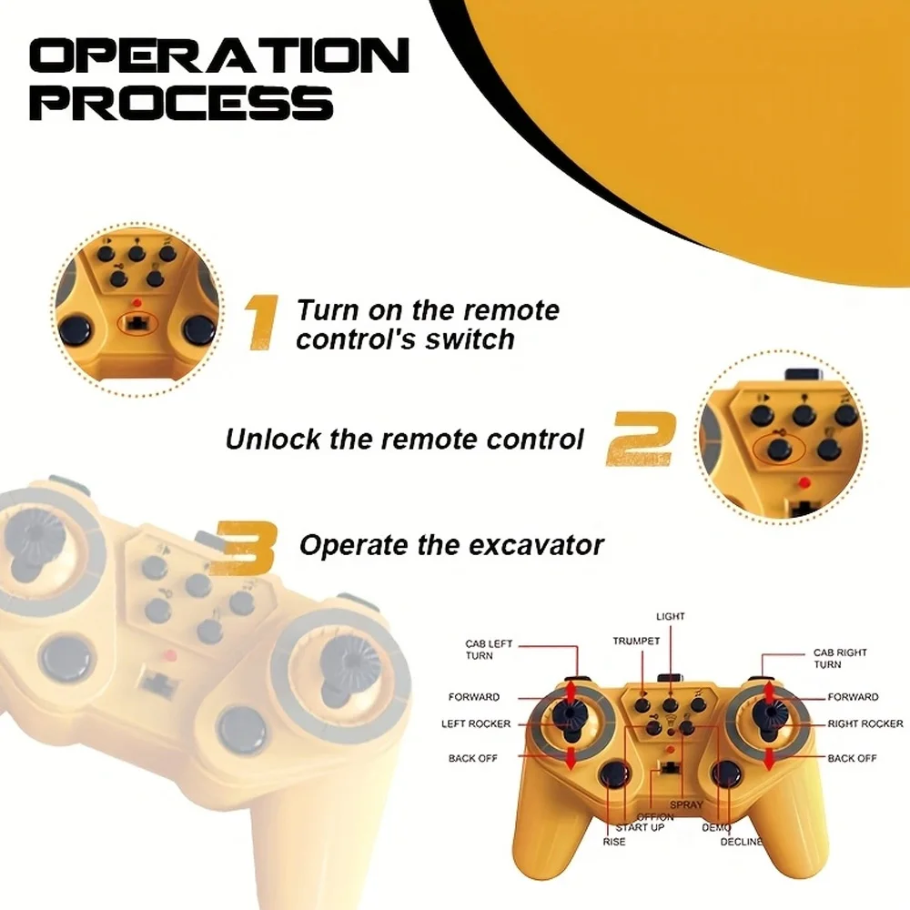 2025 جديد 4WD التحكم عن بعد RC سبيكة شاحنة قلابة سيارة لودر أطفال بالريموت كنترول راديو التحكم عن بعد سيارات لعب هدايا الأطفال #5