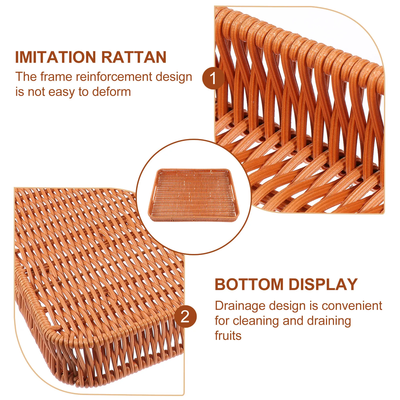 

1 шт. Корзина для фруктов ручной работы, портативная корзина для хранения, многофункциональный поднос для фруктов, закусок, хлеба, фруктовница