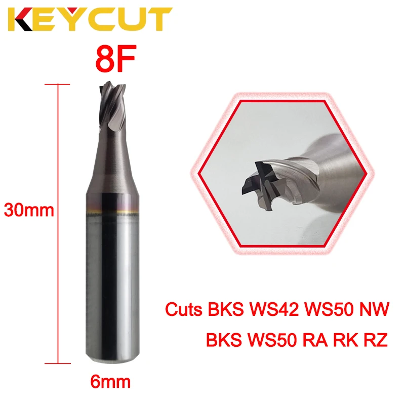 

JMA Multicode Cutter 8F Milling Cutter 3.0mm for BKS WS42 WS50 NW keys Aftermarket Locksmith Tools