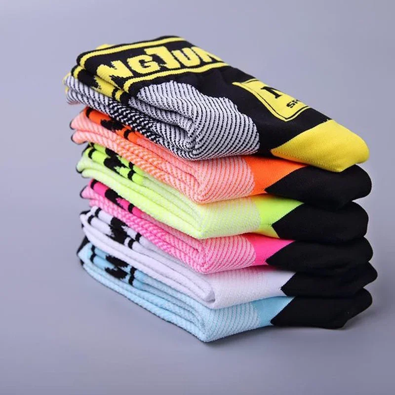 3 Pairs 2022 News Cycling Socks Pro Team Road Bike Men Compression For Women Mtb Long Grey White Black Green