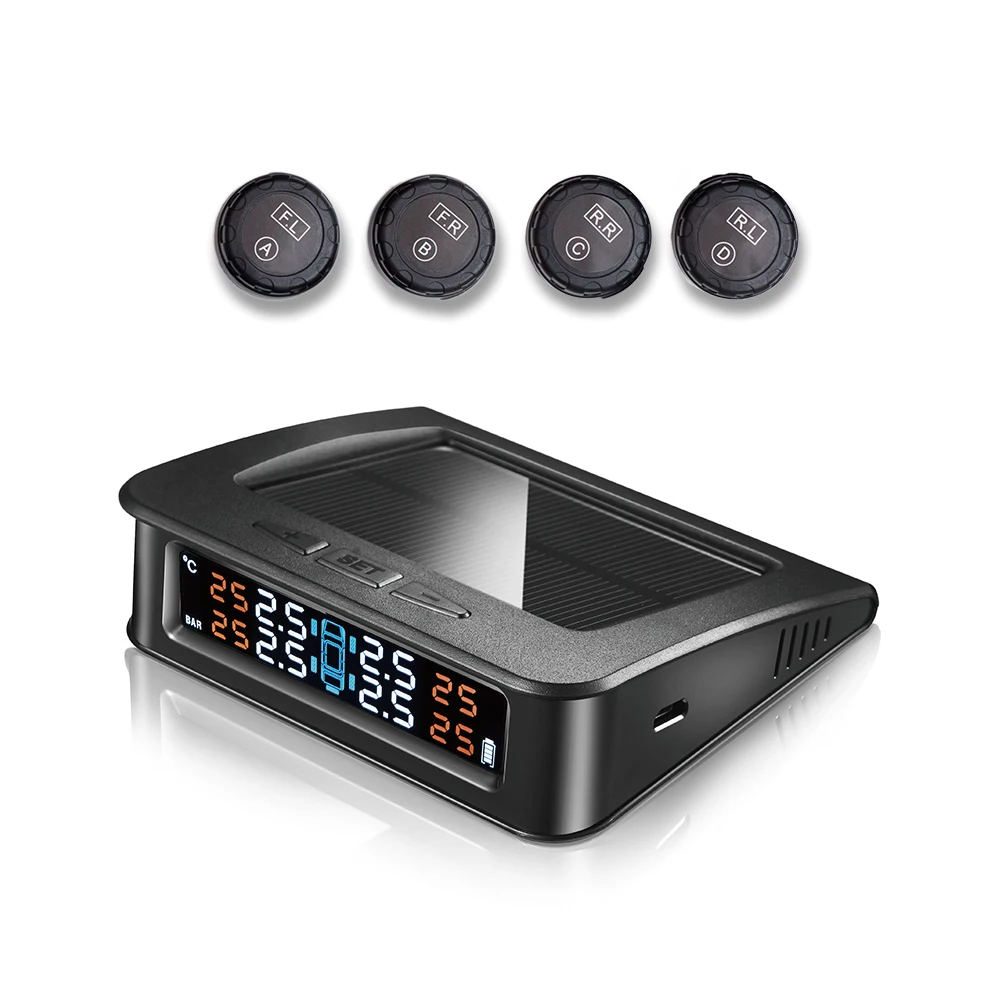 

Wholesale Custom Wireless Tire Pressure Monitoring System 200PSI Spy TPMS