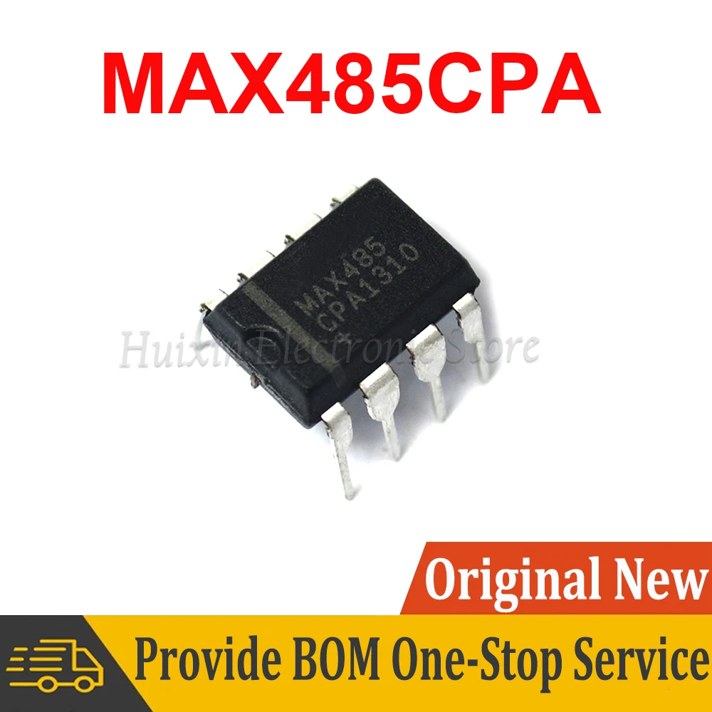 

5PCS MAX485CPA DIP-8 MAX485 Low Power Slew Rate Limited RS-485/RS-422 Transceivers New and Original IC Chipset