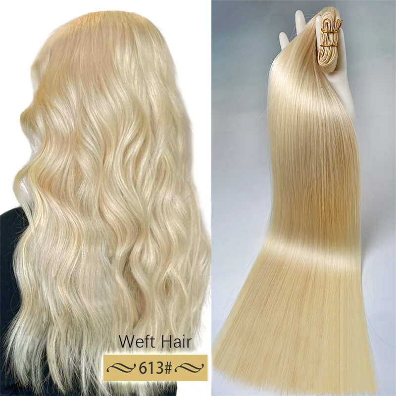 Blonde Human Hair 1 Bundles Brazilian Straight Hair Bundles 100% Human Hair Virgin Bundles Human Hair Extensions Weave 613 Color