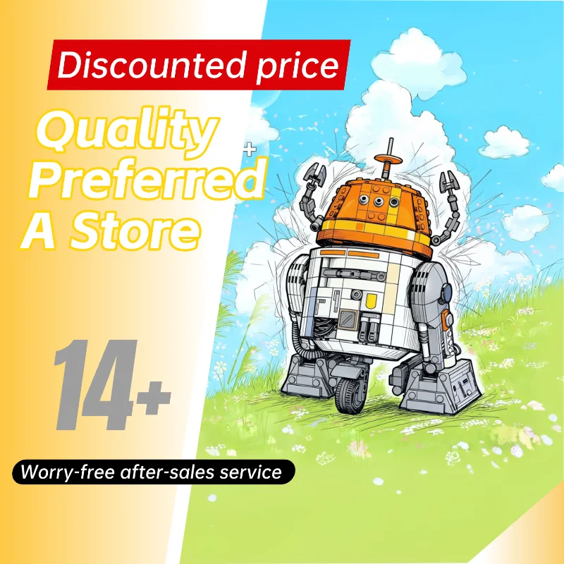 

1039 шт. астромех дроид с выдвижными руками 75416 кирпичи-головоломки научная фантастика модель строительные блоки игрушки рождественские подарки