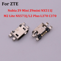 10pcs USB Jack Dock Charging Connector For ZTE Nubia Z9 Mini Z9mini NX511J/M2 Lite NX573J/L2 Plus L370 C370 Charger Port