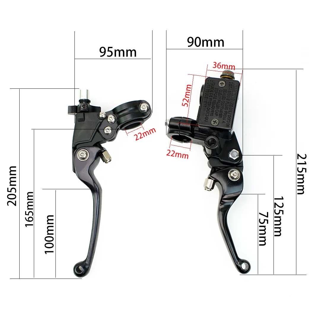 Universal Pitbike Dirtbike CNC Folding Brake Clutch Lever 22mm 7/8