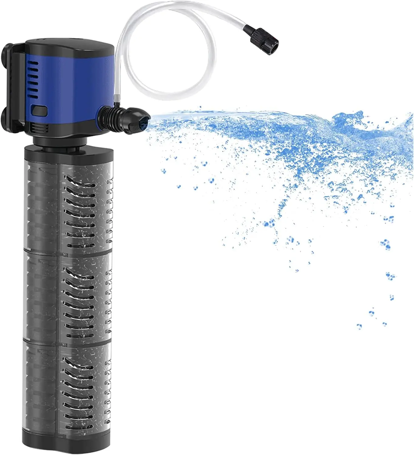 

Pond Pump 660GPH Filtration Pump, Fountain Sump Submersible Water Pump w/Sponge-Filter, 8ft. High Lift Powerful Quiet Pump