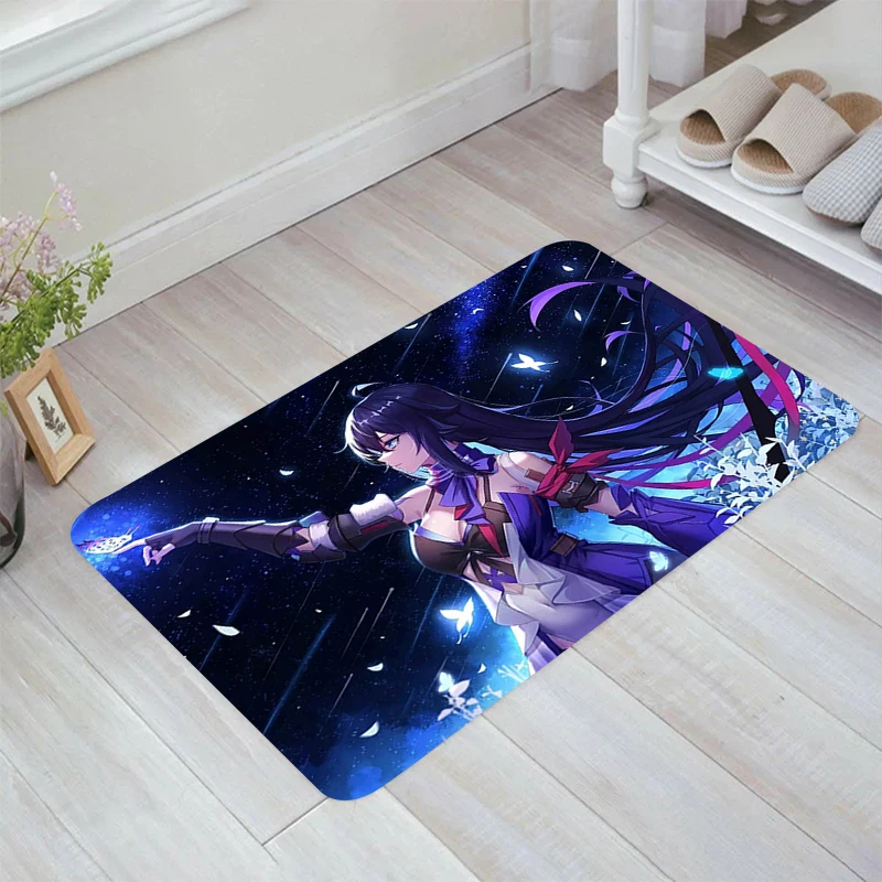 

Honkai Star Rail Floor Mat Kitchen Carpet Room Mats Rugs Carpets Doormat Entrance Door Balcony Home Foot Rug Bathroom Bath House