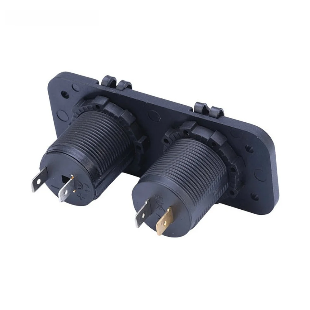 Dual USB 12V Waterproof Car Charger for Onboard Use in For Automobiles Motorcycles RVs Boats and Off Road Vehicles