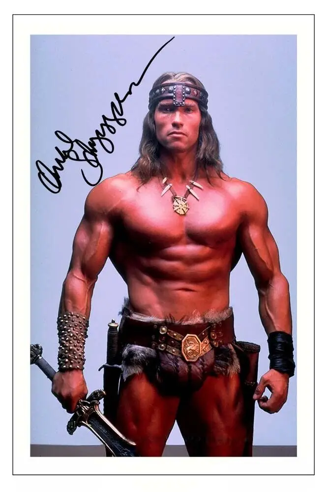 ARNOLD SCHWARZENEGGER Signed, Art Silk Poster Print For Living Room Decor ,Home Wall Picture