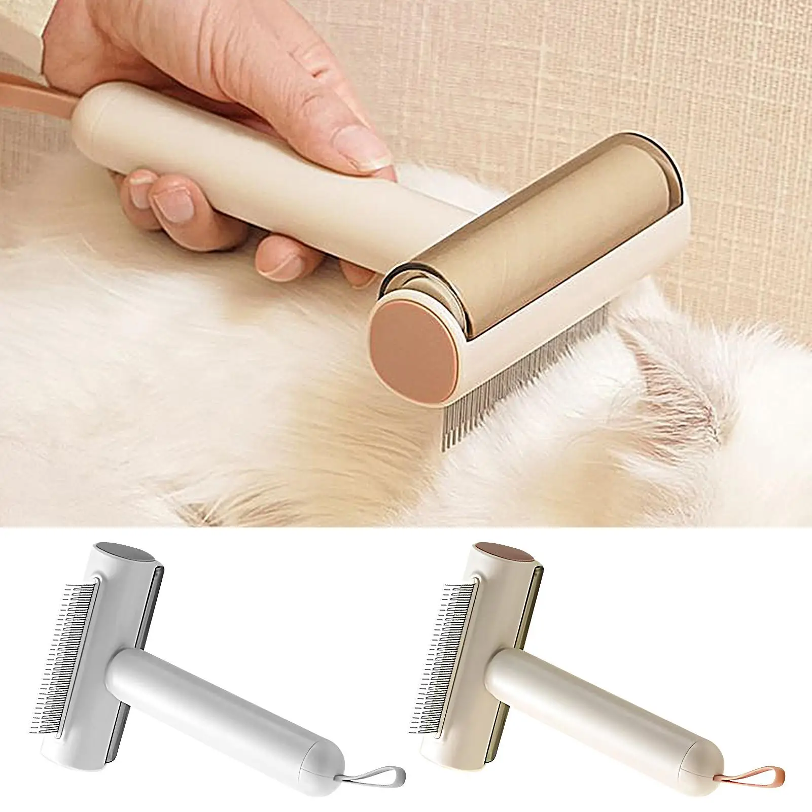 

Расческа для кошек, щетка для собачьей шерсти с устройством для удаления ворса, инструмент для удаления кошек из нержавеющей стали для котят, щенков, средних и больших животных