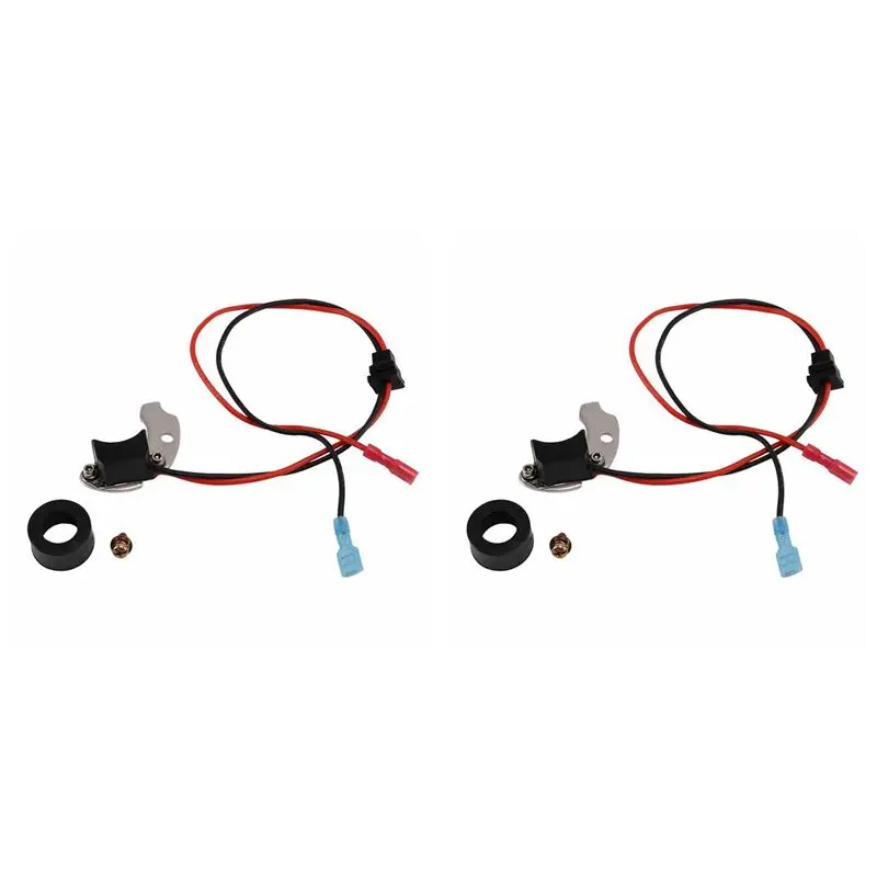 2X Electronic Ignition Module Car Distributor Ignition Module For VW Bug Bus Dune Buggy AC905535-AU62