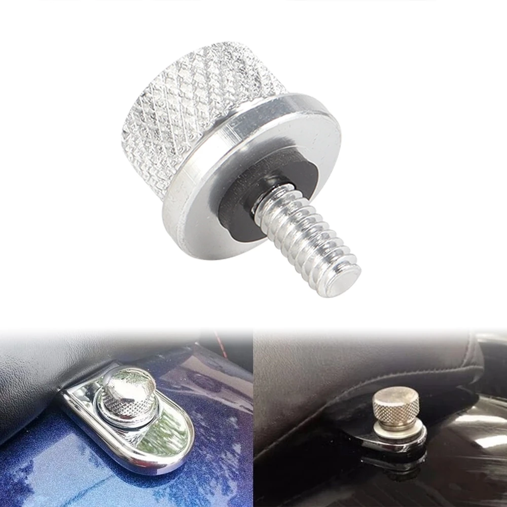 Śruba tylnego siedzenia motocykla śruba błotnika śruba 1/4 "-20 gwint Chrome dla Harley Sportster Dyna Softail przemieszczanie się po ulicy 1996-2015 XL FL