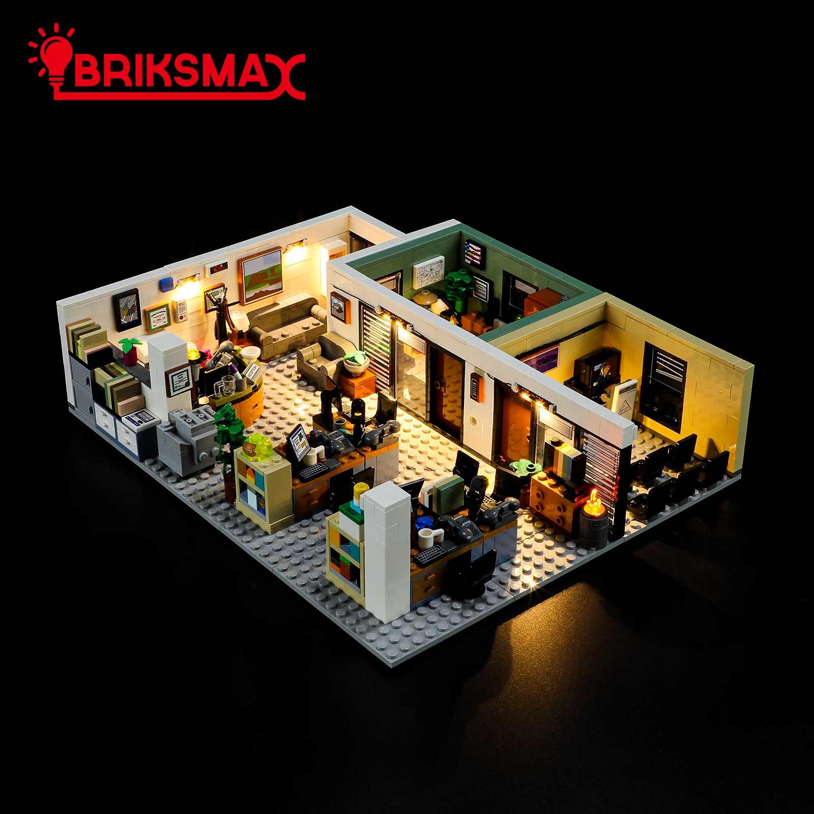 BriksMax LED Light Kit for 21336 The Office Building Blocks Set (NOT Include the Model) Toys for Children