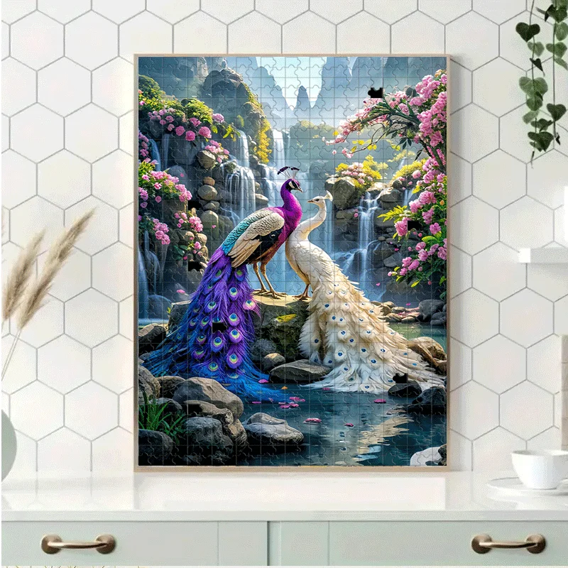 500 stuks/1000 stuks volwassen legpuzzels geschikt voor - uitdagende hersenen met draagbare stukjes, elegant doe-het-zelf decor en complex