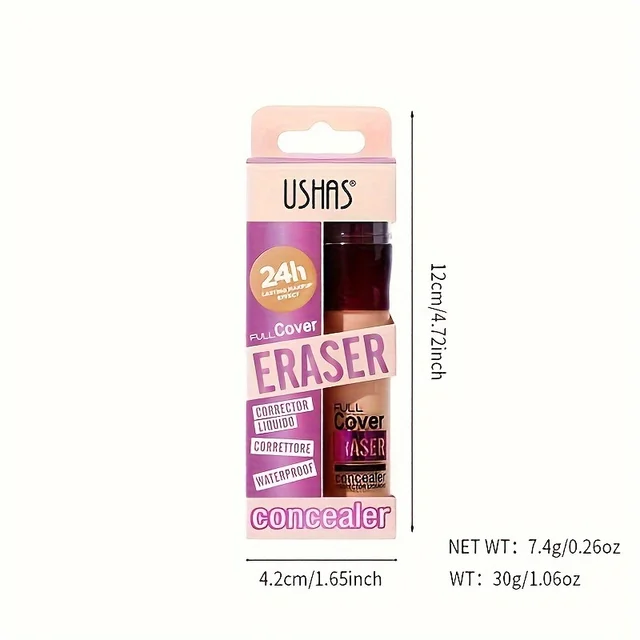 New Sponge Head Concealer for Dark Circles Freckles Acne Pigmentation and Blemishes Long Lasting Moisturizing Liquid Foundation 6