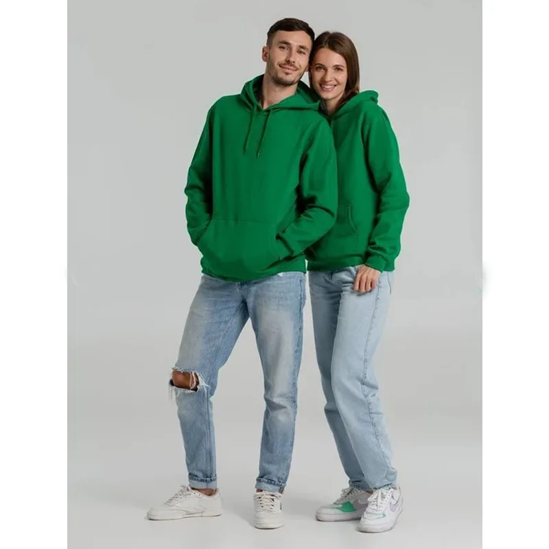 Nuova felpa con cappuccio pullover tinta unita foderato in pile spesso unisex sport invernali casual più colori coppia felpa con cappuccio