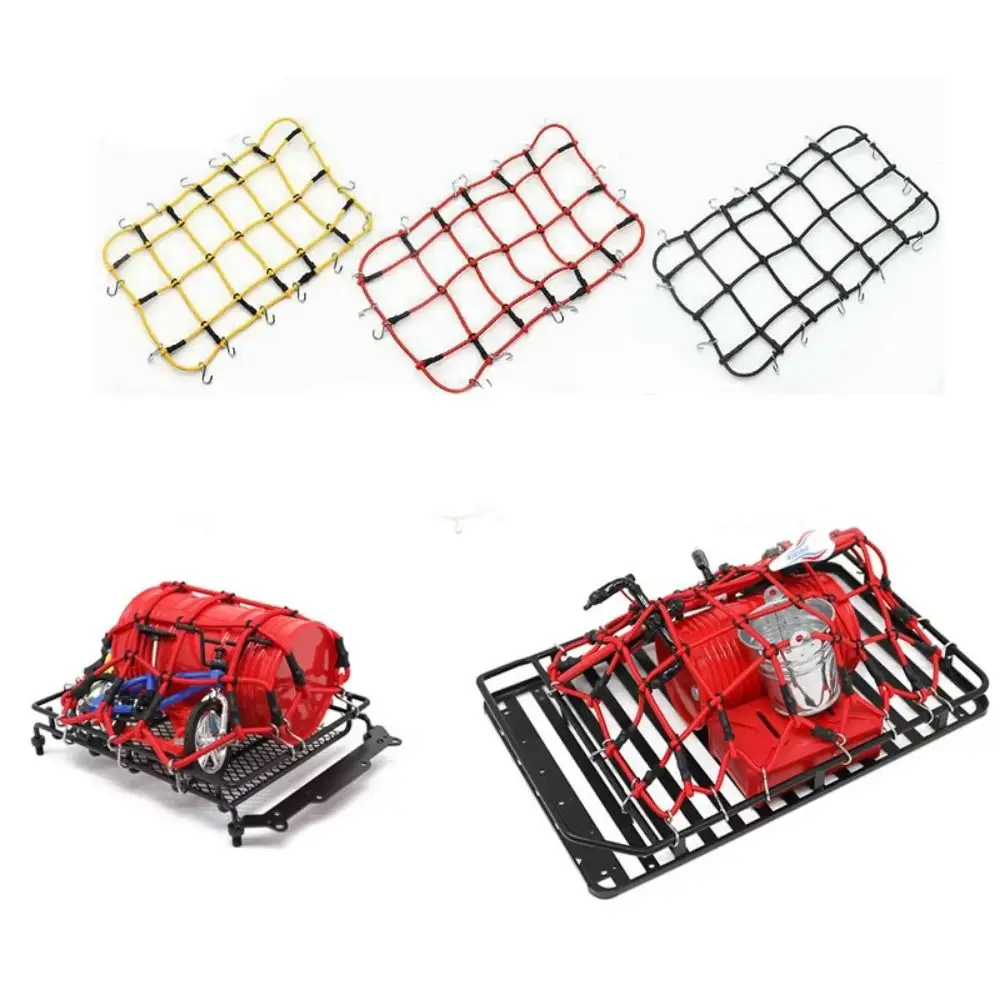 Elastic RC Car Accessories Nylon 3 Colors Luggage Net RC Car Accessories Mesh Cover Roof Rack Luggage Net for 1/10 RC Crawler