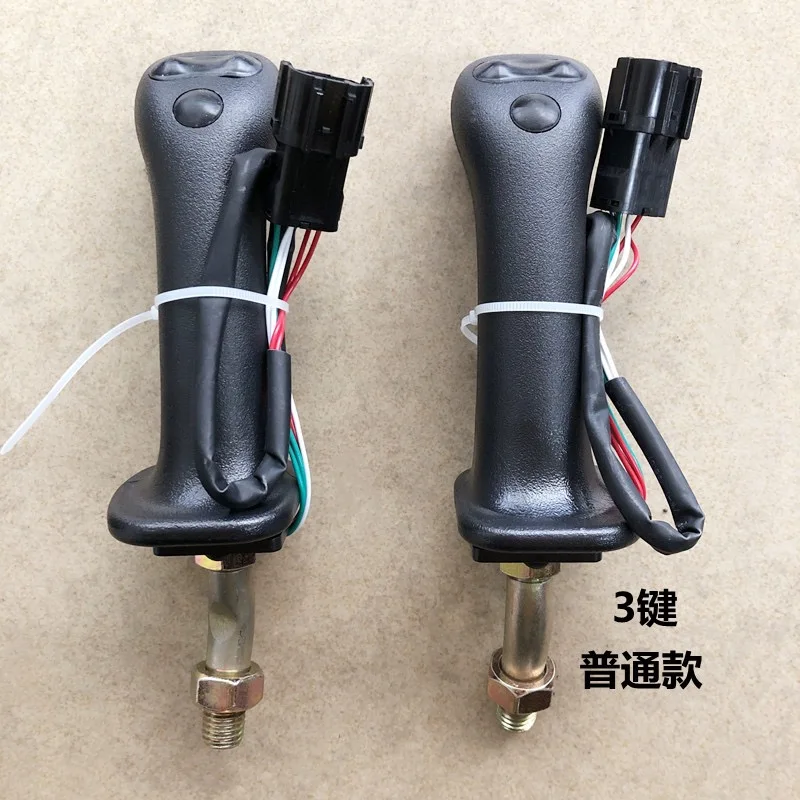 Left & Right 3 Buttons Excavator Joystick Handle Fit For Doosan DH DX150 215 225 300 370-9C