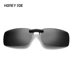 Polarized Clip On Sunglasses Men Women Small Clip Driving Sun Glasses Day Night Vision Lens For Myopia Glasses Eyeglasses UV400