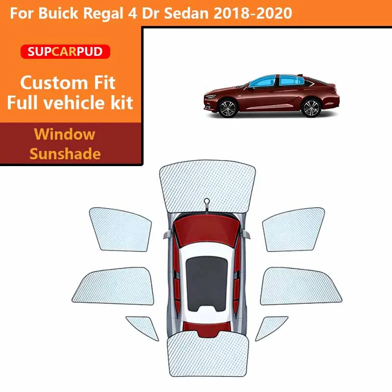 

Солнцезащитные шторки для автомобиля, защита от ультрафиолета, для Buick Regal 4 Dr Sedan 2018-2020, для передних, задних и боковых окон