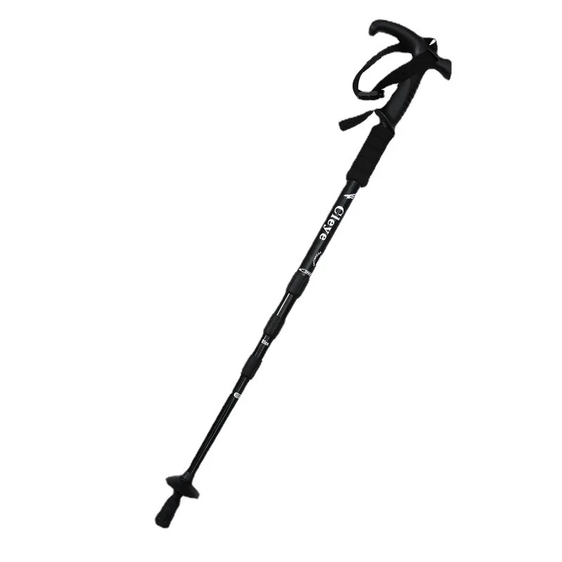 

Походные палки, легкие телескопические палки для улицы, альпинистское туристическое снаряжение, нескользящие многофункциональные костыли для пожилых людей