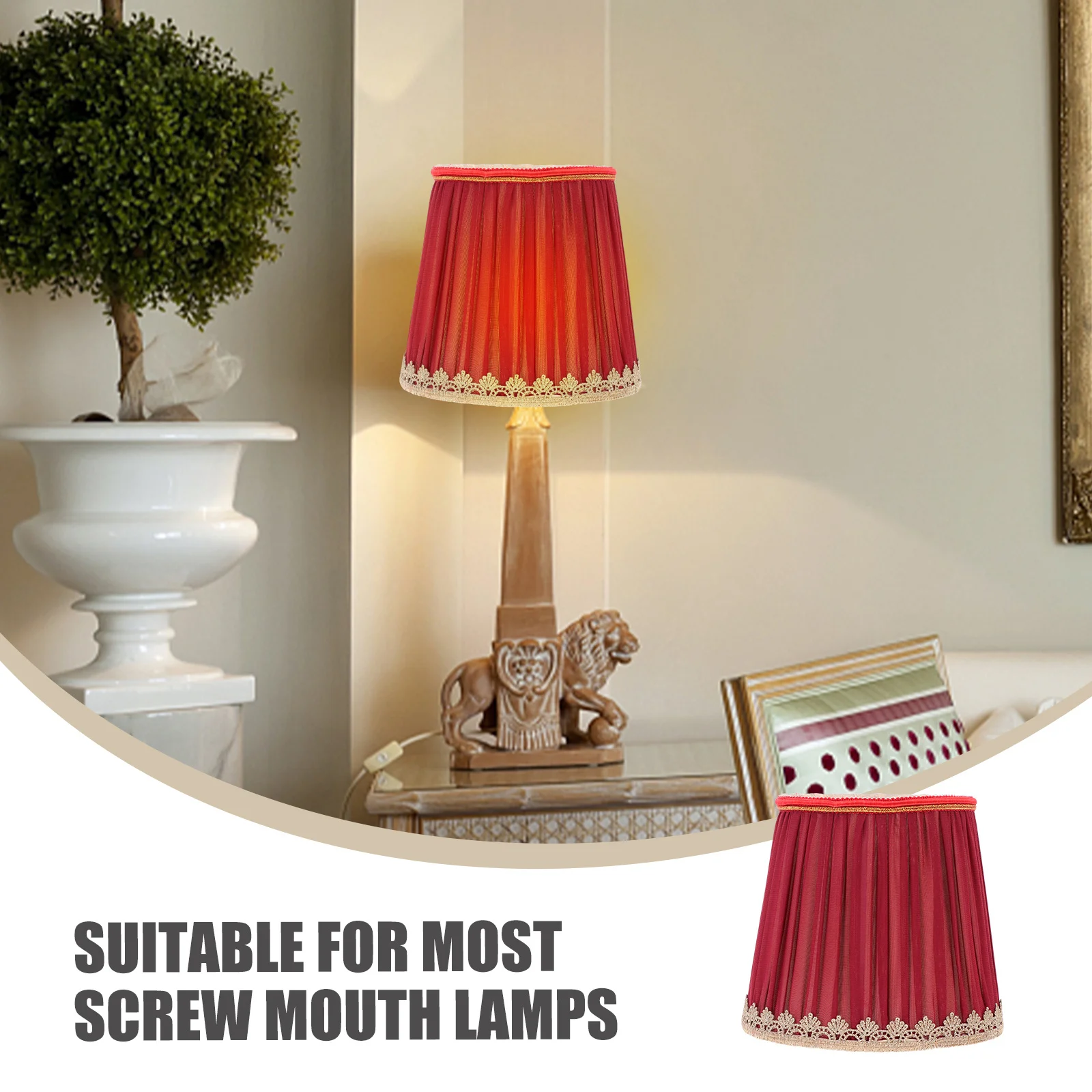 

1pc Cloth Lampshade For Ceiling Decor Light Diffuser Bedroom Living Room Study Kids Room Lamp Shade Decorative