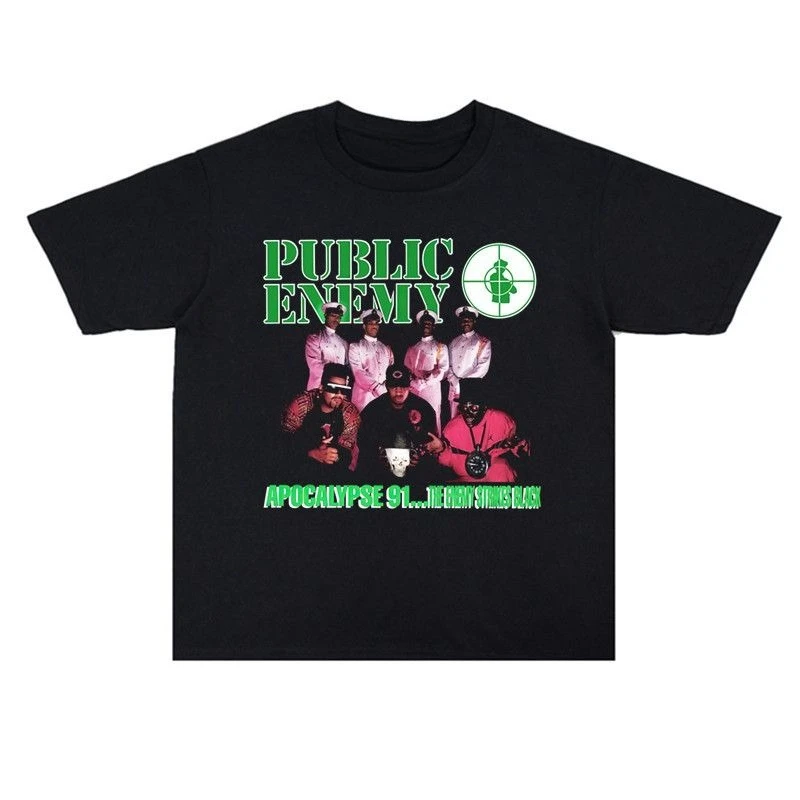 

Европейская и американская хип-хоп хип-хоп рэп Public Enemy Public Enemy Band футболка с принтом с коротким рукавом для мужчин и женщин лето