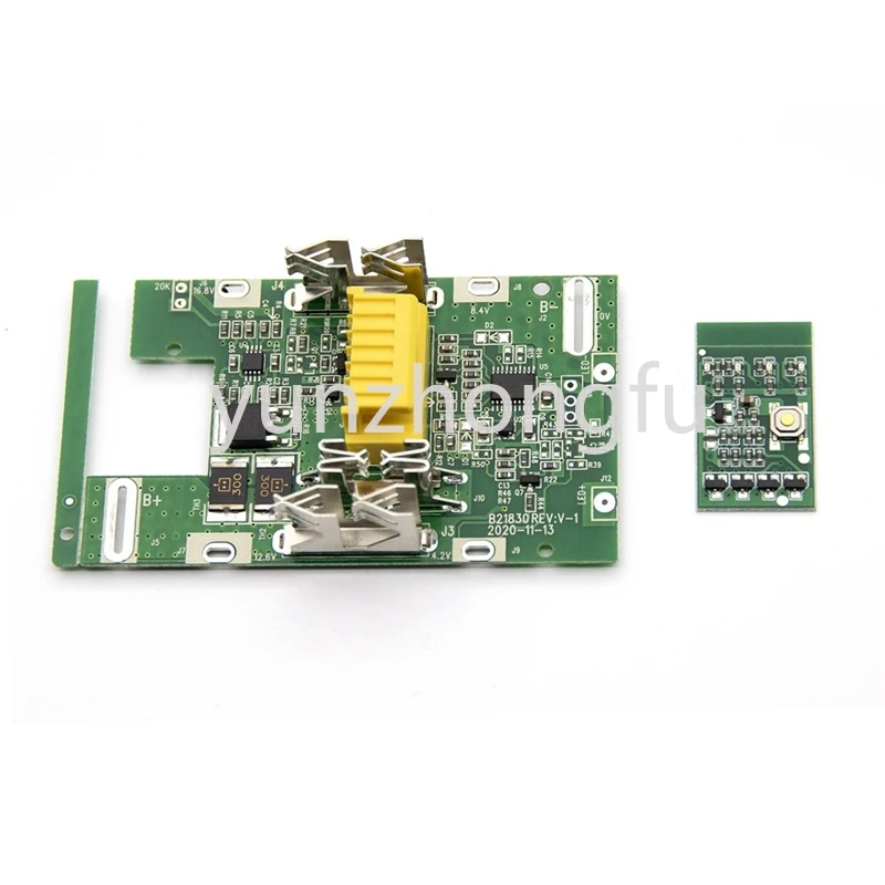 Placa de protección de detección de batería de una sola celda, carcasa de plástico anidada PCB Makita 18V, batería BL1840 BL1830