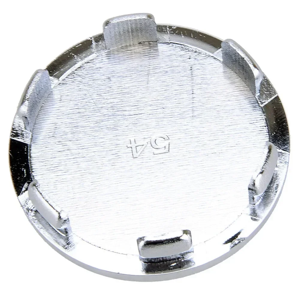 4pcs Universal 54mm Diameter Car Wheel Center Hub Cap  Auto Vehicle Tyre Cover ABS Plastic Fit For Most Cars Silver/Black