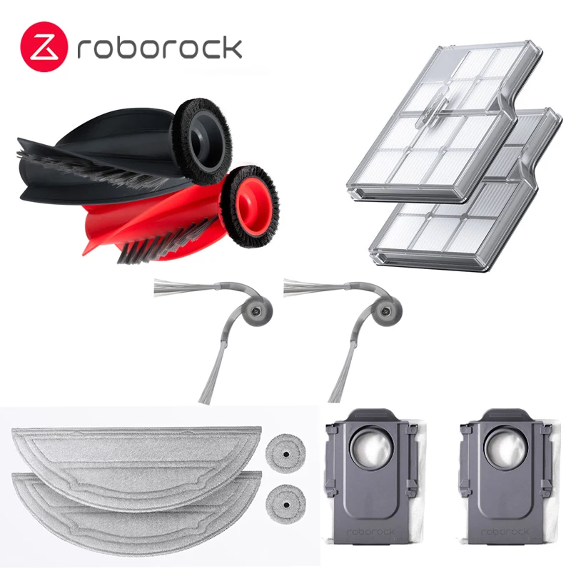 Original Main Brush Washable Filter Side Brush Mop Cloths Dust Bag for Roborock Saros 10 Vacuum Cleaner Spare Parts Accessories