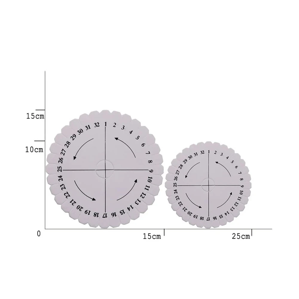 4Pcs Braiding Disk Round Square Kumihimo Beading Cord Disc Braiding Braided Plate DIY Bracelet Loom Weaving Board view 6