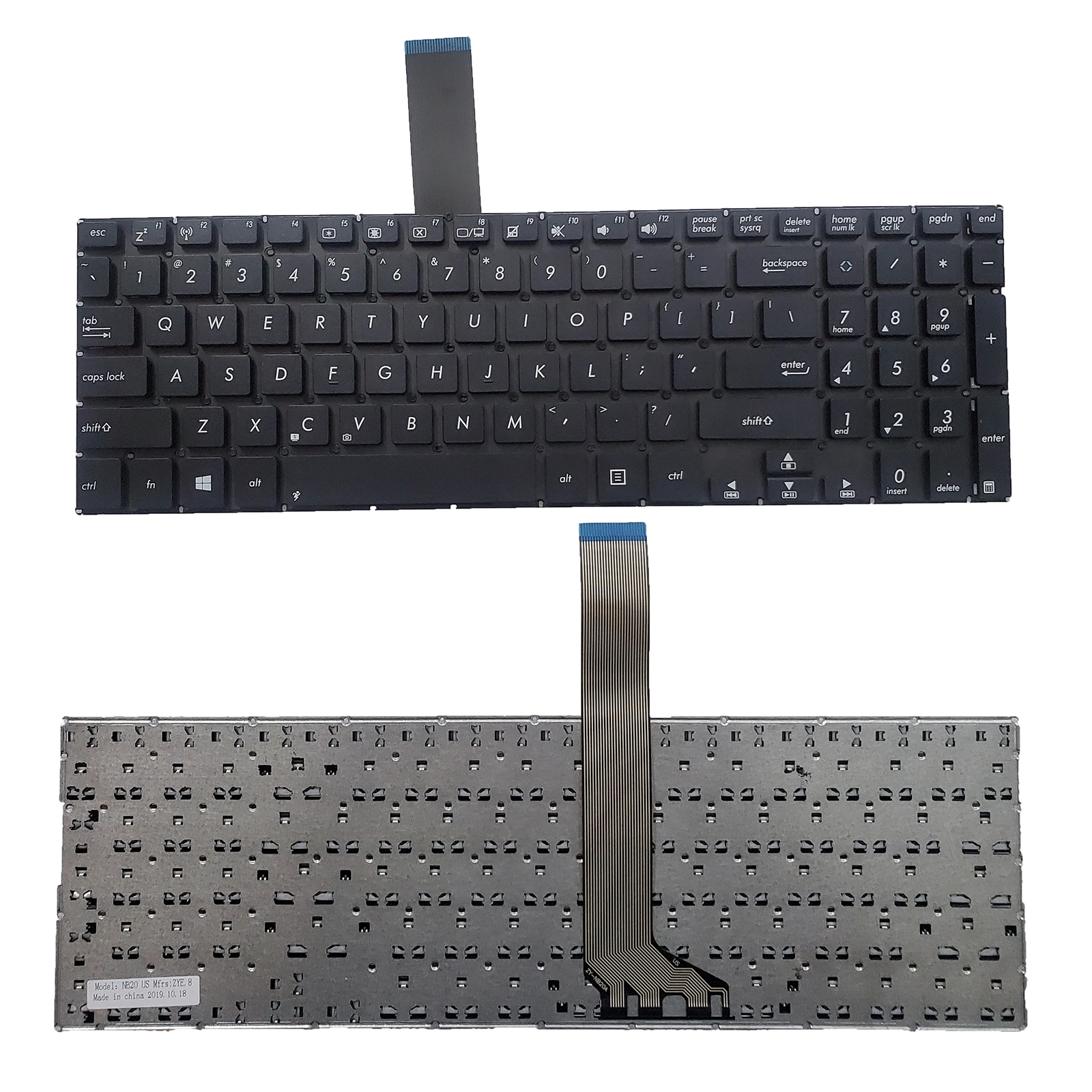 

for ASUS VivoBook K551LN V551 S551 K551 K551L K551LA K551LB no pointer no backlight US Laptop Keyboard