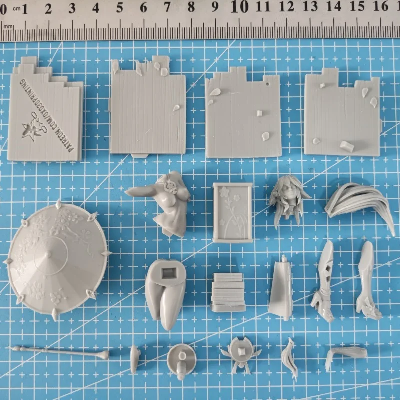 Soldat en résine pour fille japonaise Mika, Kit de figurines en résine 1/24, à assembler, Miniatures, non assemblées, non peintes, jouets de collection pour loisirs