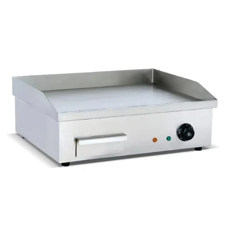 Hot Sale Commercial Counter Top Non-Stick Kitchen Equipment Hamburger BBQ Fish Grills Electric Griddle