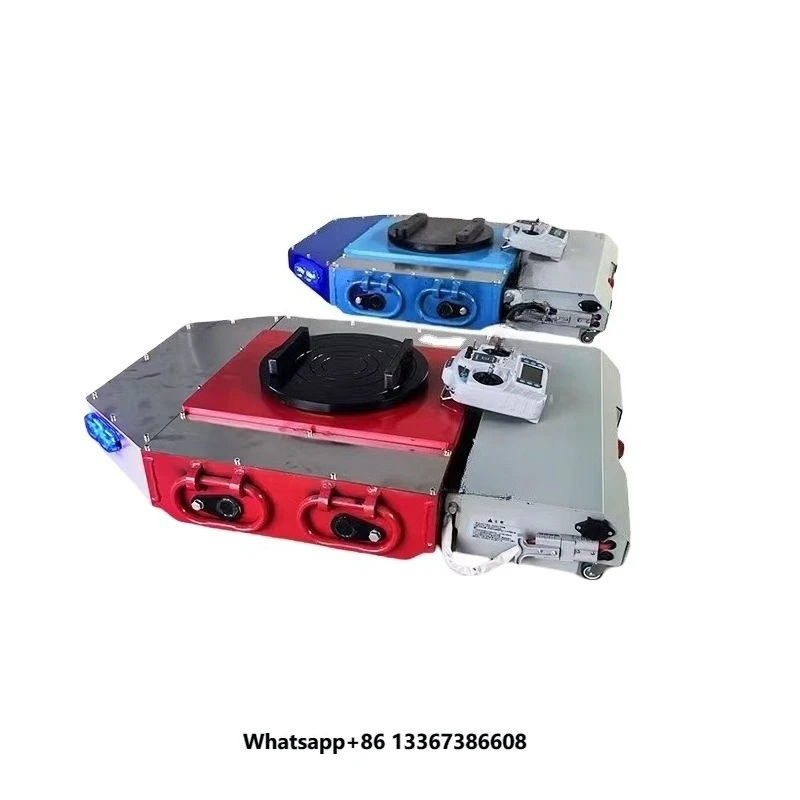 Wireless Remote Control Electric Tank Trolley 30t Load Remote Control Carts Electric Tank Vehicle