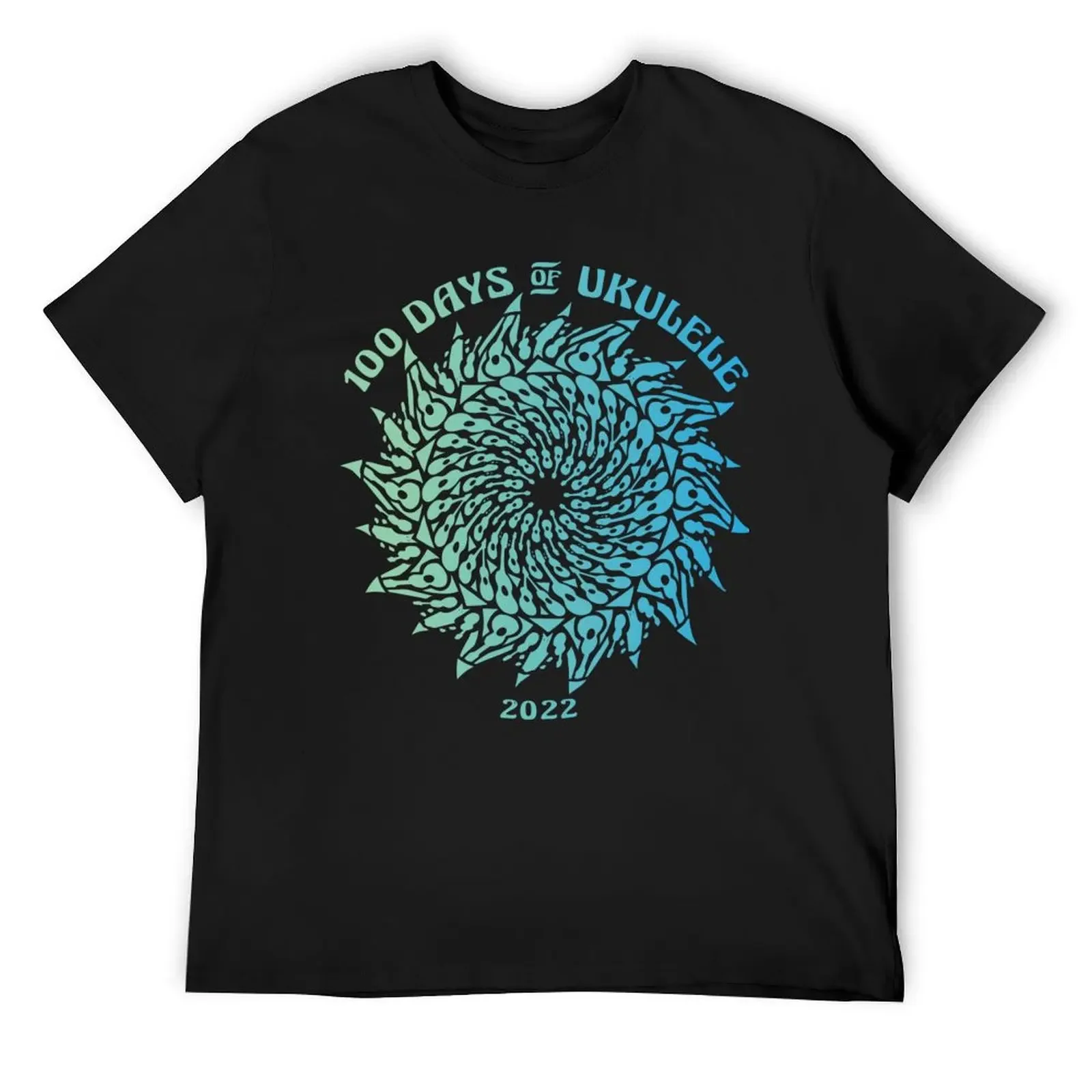 2022 Mandala 2 Light Gradient - 100 Days of Ukulele Essential T-Shirt oversizeds baggy shirts sports fans men graphic t shirts