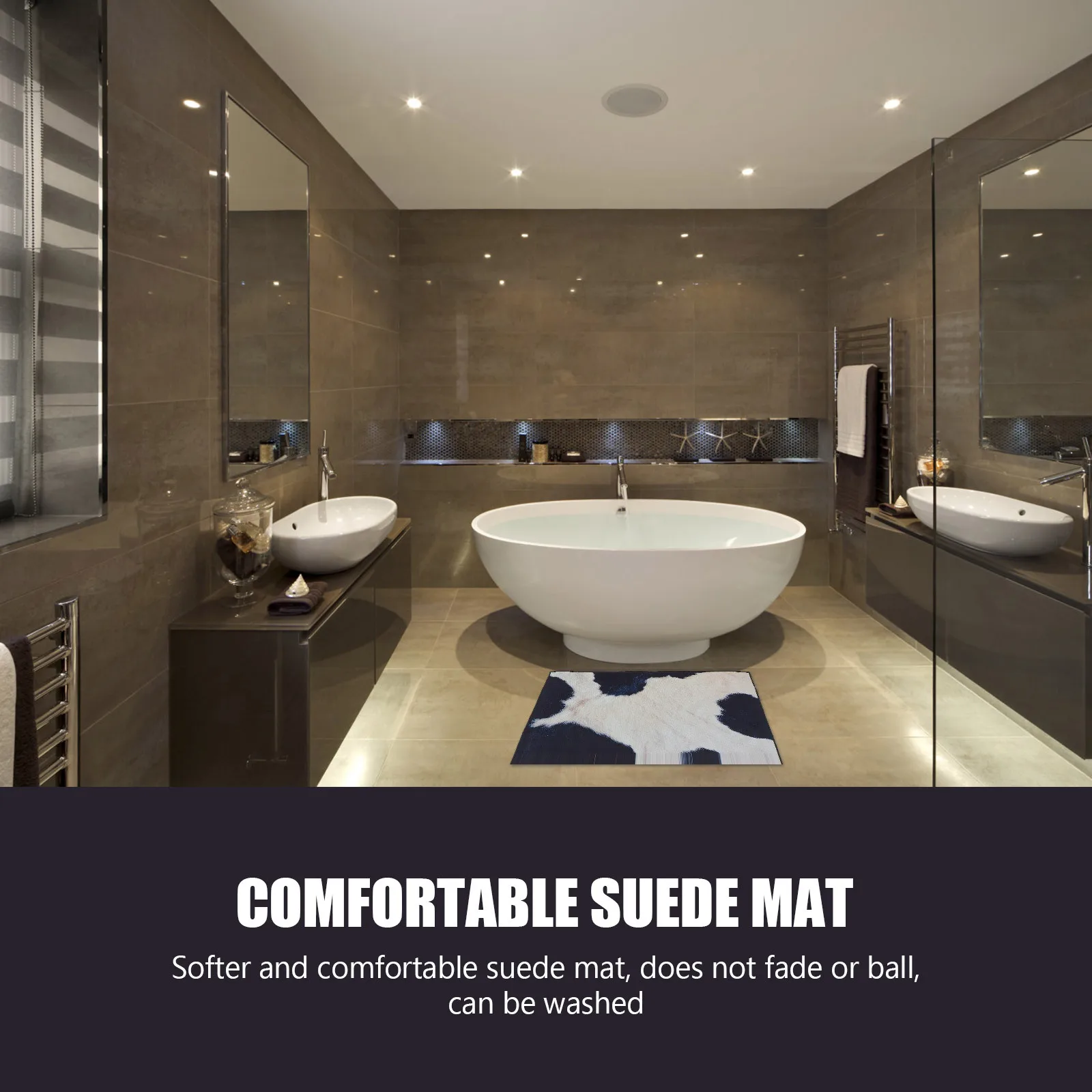 

Anti-Skid Floor Mat Creative Animals Pattern Comfortable Non-Slip Ground Mat For Bathroom Bedroom Living Room Decorative Home