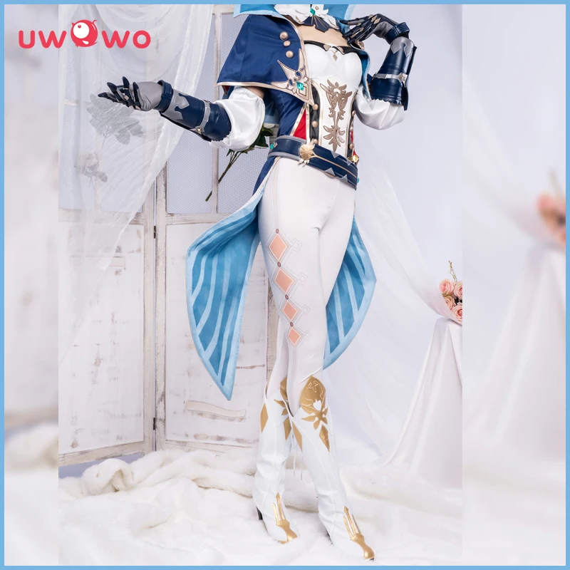 Último lote UWOWO Jean Cosplay Genshin Impact disfraz de Carnaval de Halloween para mujer, traje de juego de rol