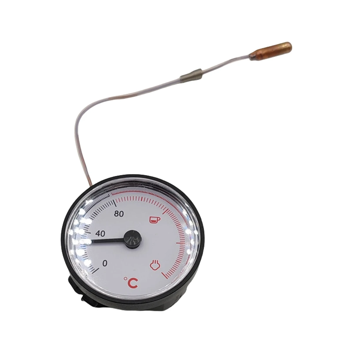 Coffee Machine Thermometer Capillary 55MM Replacement for Espresso Makers Provides Continuous Monitoring of Brewing Temperature