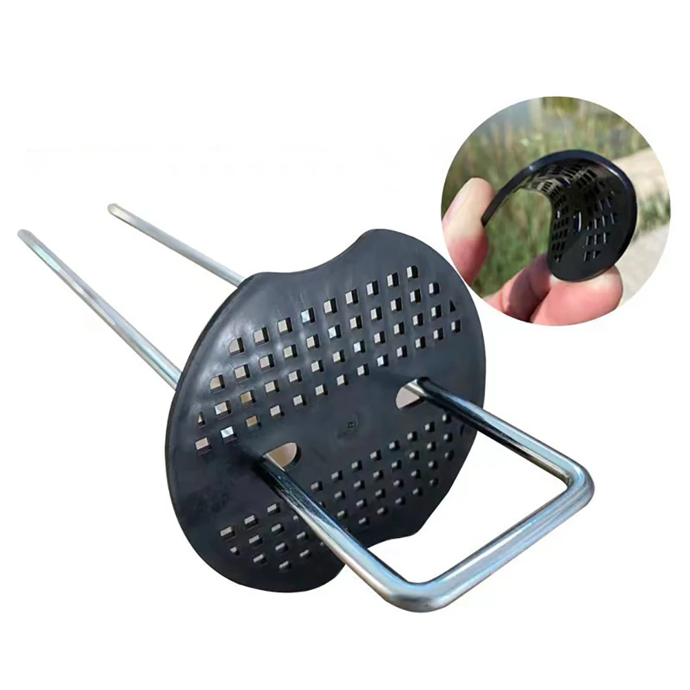 Galvanized Landscape Staples Anti-Rust Garden Stakes U shaped Ground Nail Landscaping Fabric Pins Yard Stakes for Barrier Fabric