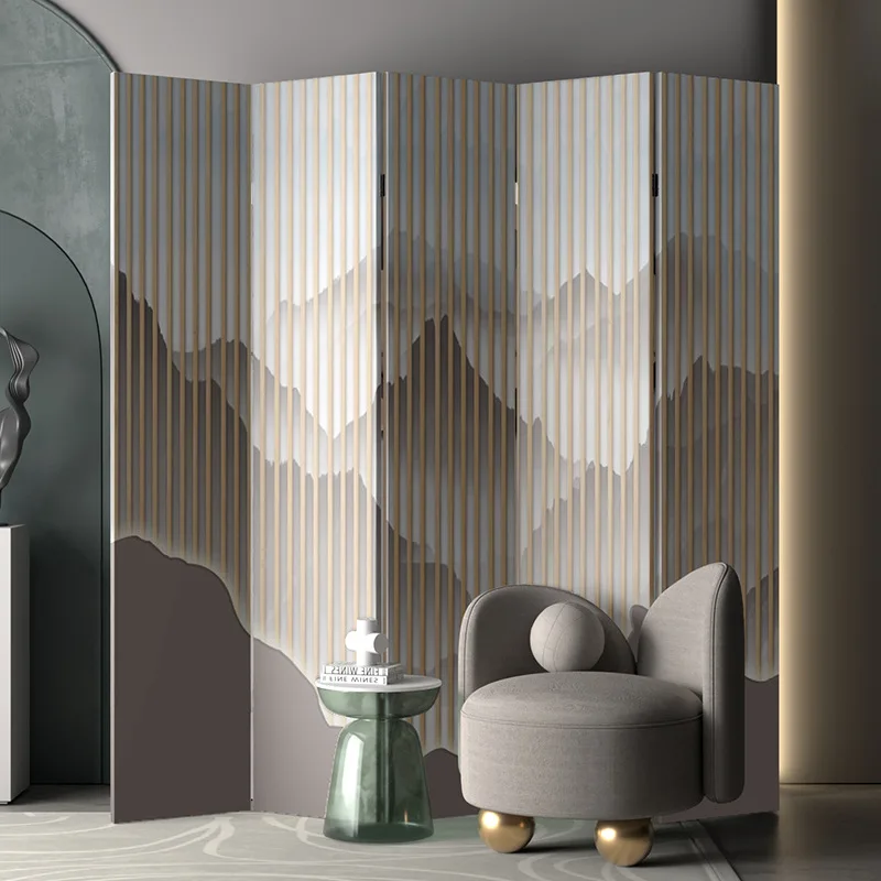 Divisorio soggiorno blocco ufficio semplice camera da letto moderna può essere nuovo muro del bagno mobile pieghevole cinese