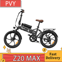 PVY Z20 MAX Electric Bike, 750W Motor, 36V 25.6Ah Battery, 20*2.3-inch Tires, 25km/h Max Speed, 200km Max Range, Hydraulic Brake