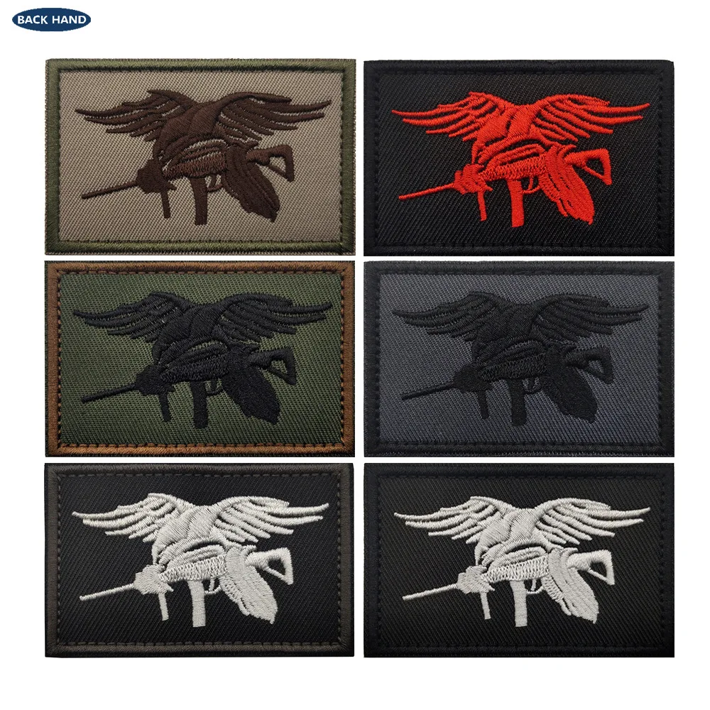 1PC America USMC Navy Seals 6 Team Trident Patch Special Force Operation Devgru Airsoft Badges