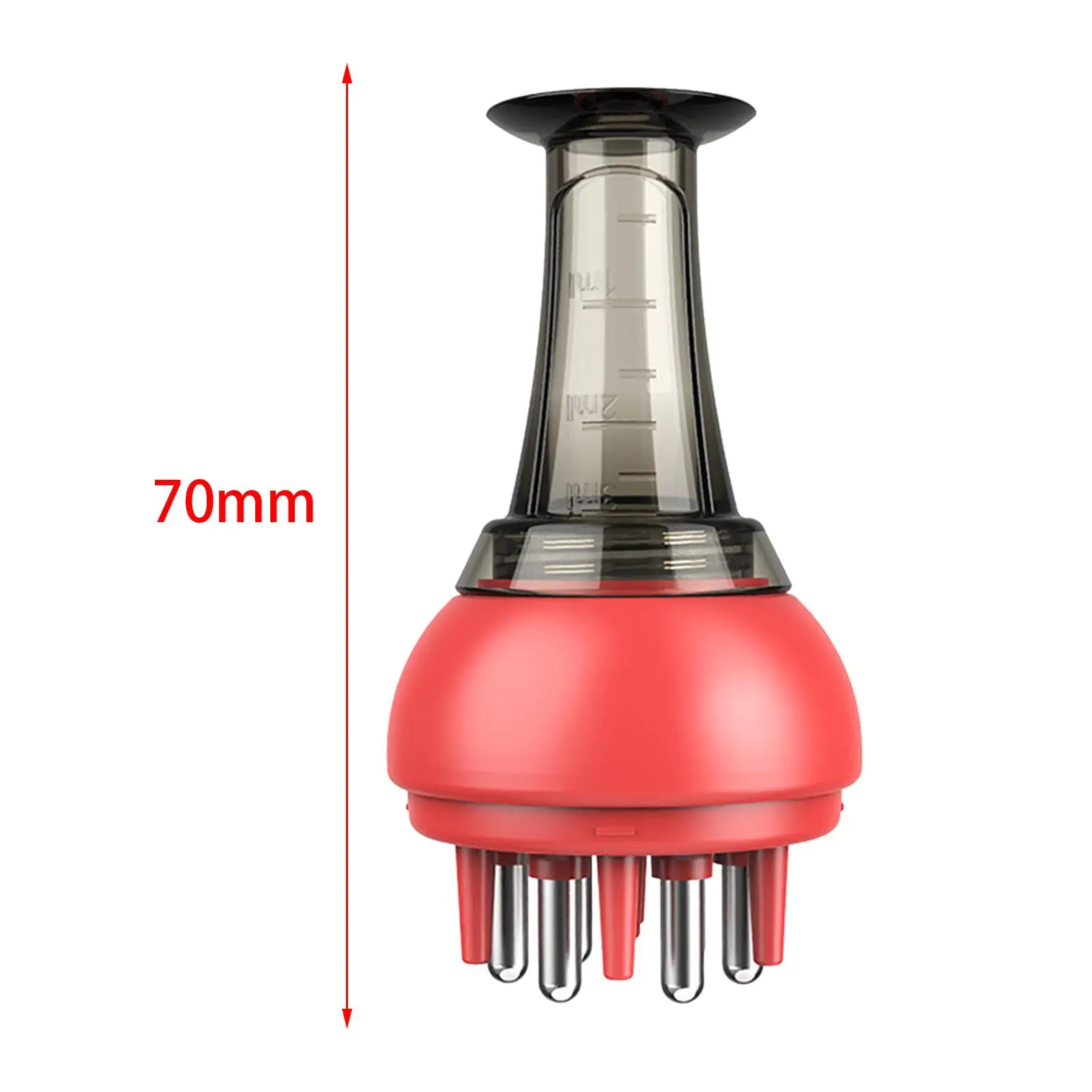 قضيب فروة الرأس للنساء ، مشط توجيه سائل ، مدلك ، قضيب زيت الشعر