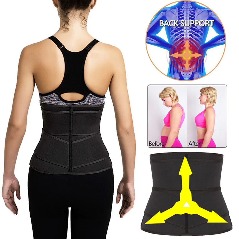 

Double Belt Women Fitness Waist Trainer Body Shaper Comfortable Breathable Elastic Xxl Size Elegant Ladies