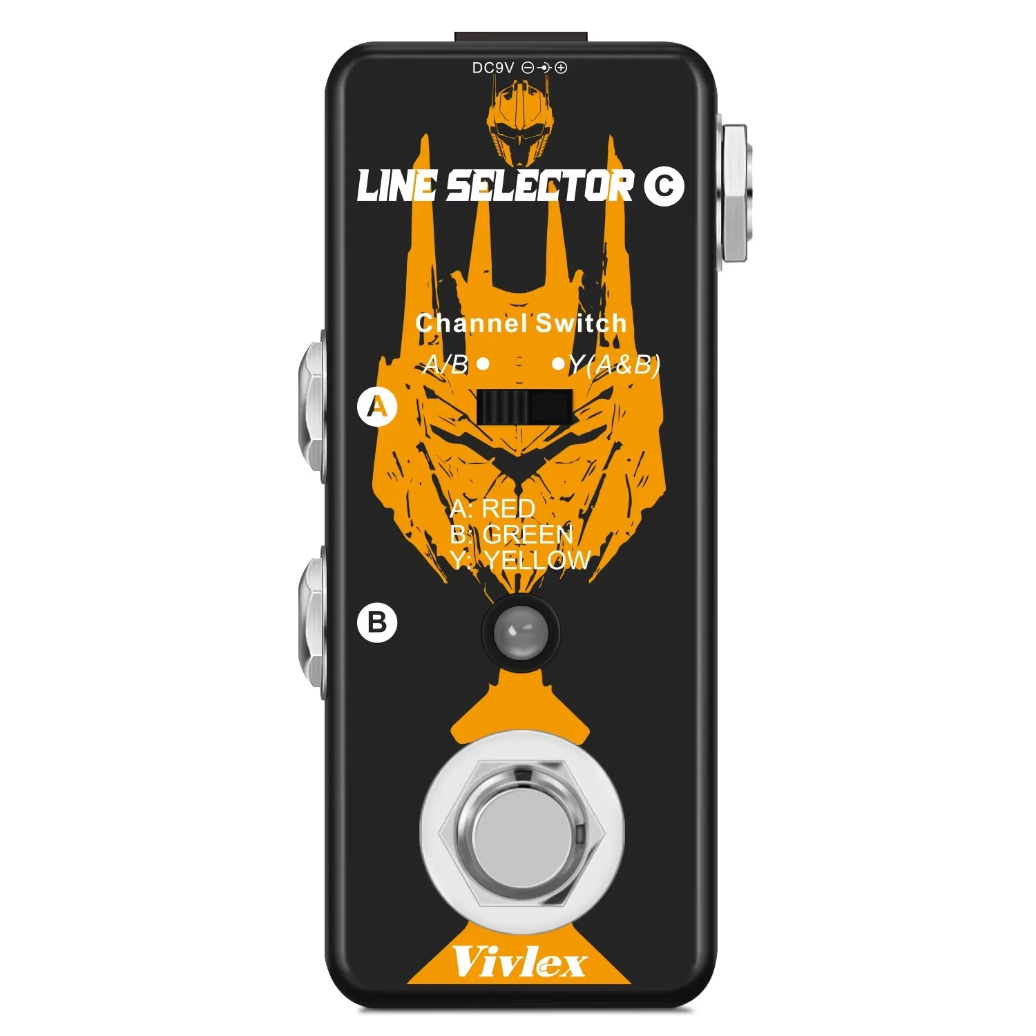 Vivlex ABY Line Selector AB Switch Mini Gitaareffectpedaal AB Box - ABY Kanaalschakelaar Stompbox Gitaar Bas Accessoire