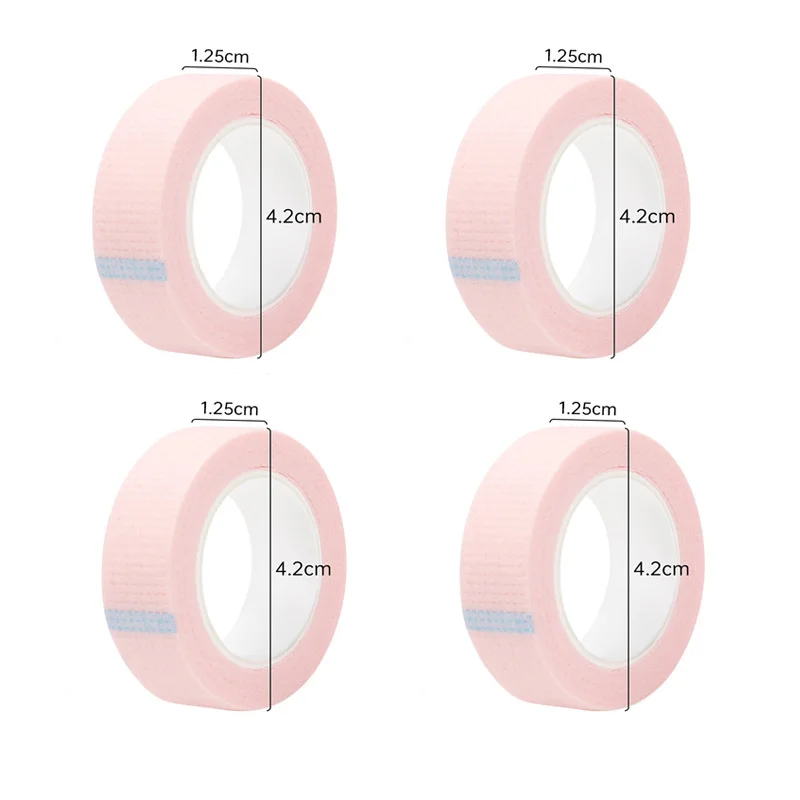 Eyelash Tape 5 Rolls Breathable Non-woven Cloth Adhesive Tape for Hand Eye Stickers Eyelash Extension Makeup Tools Lashes Patch